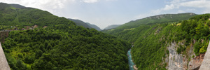 Bridge on River Tara downstream view (VR)